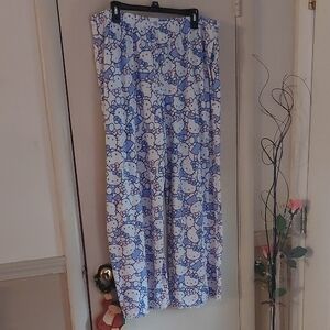 Sanrio Hello Kitty Blue White Pink Pajama Pants Sz XL (16-18)